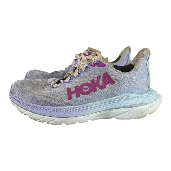HOKA One One Mach 5 Women’s 8 B Running Shoes Purple Lavender ProFly+ Trainers - Picture 4 of 8